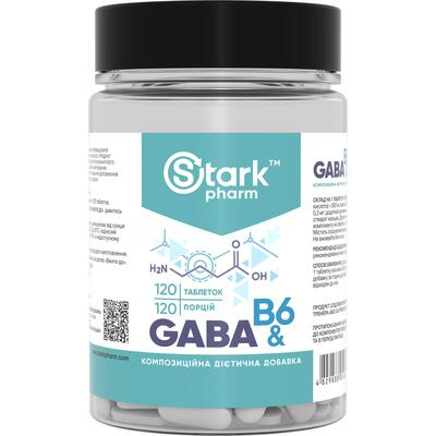 Габба + B6 Stark Pharm GABA & B6 500 мг, 120 таблеток