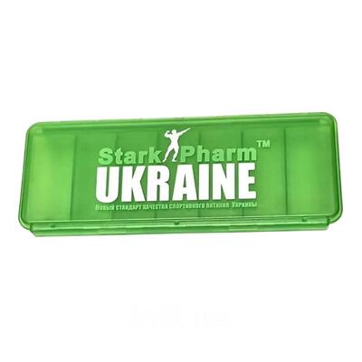 Органайзер для таблеток Stark Pharm Pillbox 7 cell 7 секцій, зелений