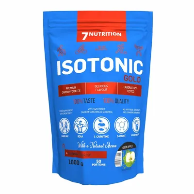 Ізотонік 7Nutrition Isotonic Gold зелене яблуко, 1000 г