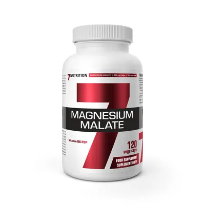 Магнію Малат 7Nutrition Magnesium Malate 820 мг + B6 5 мг, 120 капсул