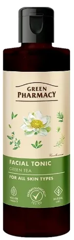 Тонік для обличчя Green Pharmacy Зелений чай для всіх типів шкіри, 200 мл