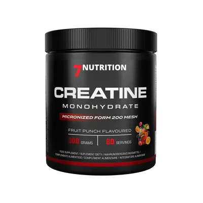 Креатин моногідрат 7Nutrition Creatine Monohydrate Фруктовий пунш, 300 г