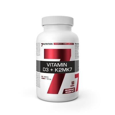 Витамин D3+K2 7Nutrition Vitamin D3 8000 МЕ+K2 MK-7 50 мкг, 60 таблеток