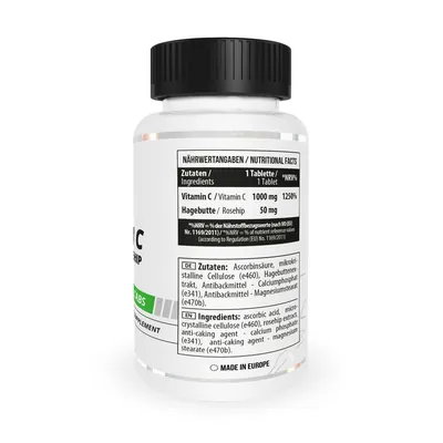 Вітамін С MST Nutrition Healthy Vitamin C + ROSEHIP, 100 таблеток
