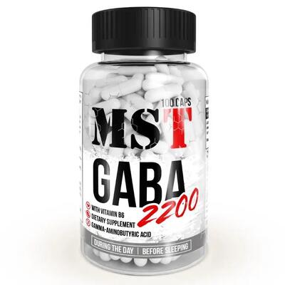 ГАМК (гамма-аміномасляна кислота) MST Nutrition GABA 2200, 100 капсул