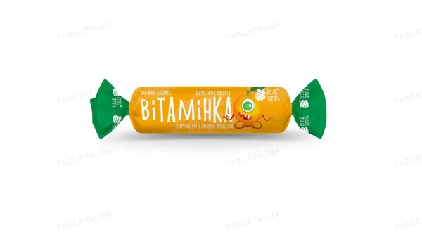 Аскорбінова кислота Вітамінка Круть-Фруть таблетки зі смак. апельс. №10