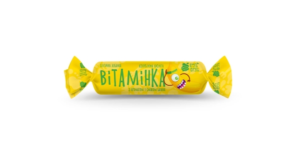 Аскорбиновая кислота Витаминка Круть-Фруть таблетки со вкус. банана №10