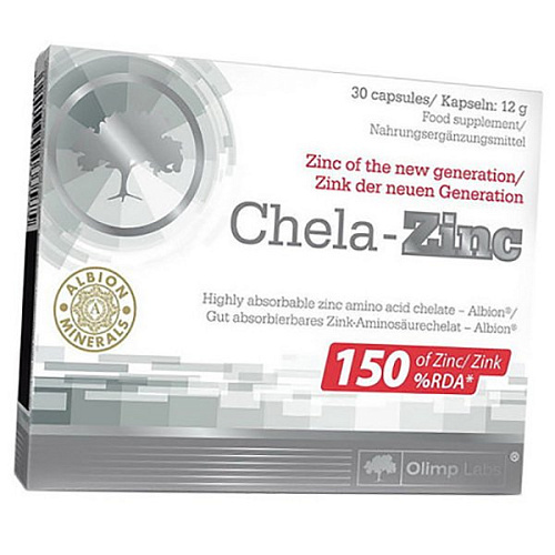 Хелатный цинк Olimp Chela-Zinc, 30 капсул