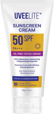 Крем солнцезащитный Uveelite УФ-лайт SPF50 тонирующая, жирная и комбинированная кожа, 50 г