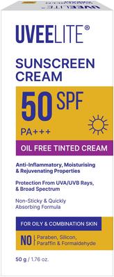 Крем солнцезащитный Uveelite УФ-лайт SPF50 тонирующая, жирная и комбинированная кожа, 50 г