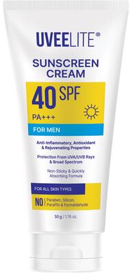 Крем сонцезахисний Uveelite УФ-лайт SPF40 для чоловіків, всі типи шкіри, 50 г