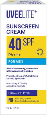 Крем сонцезахисний Uveelite УФ-лайт SPF40 для чоловіків, всі типи шкіри, 50 г