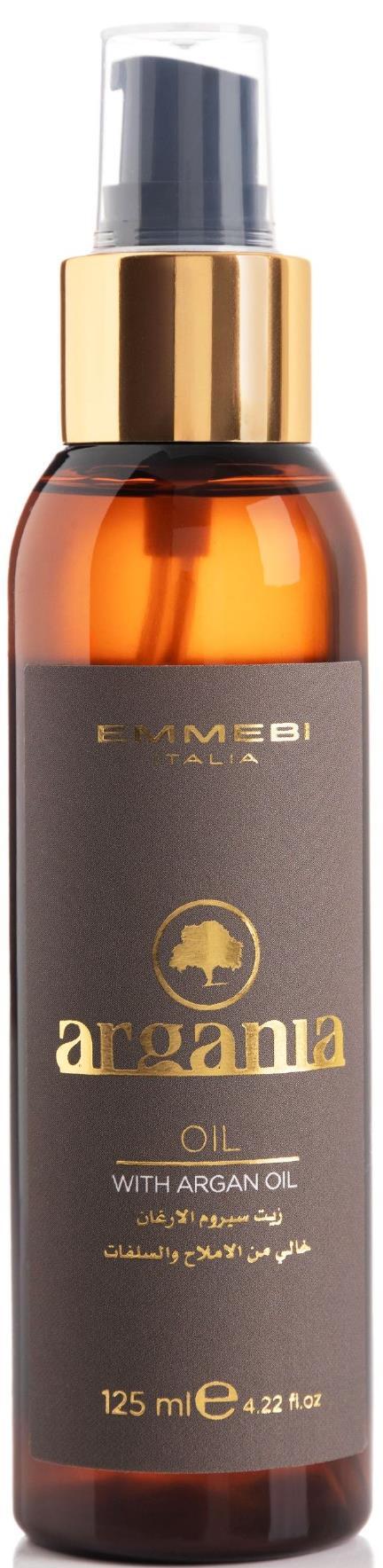 Масло органовое для волос Emmebi Italia Argania Sahara Secrets, 125 мл