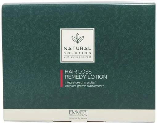 Лосьйон для волосся Emmebi Italia Natural Solution контроль втрати волосся, в ампулах, 12 шт х 6 мл