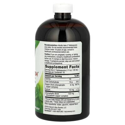 Хлорофилл жидкий Nature's Way Chlorofresh с ароматом мяты, 473 мл