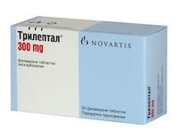 Трилептал таблетки, п/плен. обол. по 300 мг №50 (10х5)