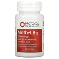 Метил В12 з фолієвою кислотою Protocol for Life Balance Methyl B12 5000 мкг, 60 пастилок