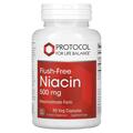 Ниацин Protocol for Life Balance Flush-Free Niacin без покраснения 500 мг, 90 веганских капсул