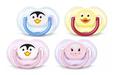 Пустышка силиконовая Philips Avent Classic Кролик Трумэн и его друзья SCF182/23, 0-6 месяцев, 2 шт