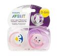 Пустышка силиконовая Philips Avent Classic Кролик Трумэн и его друзья SCF182/23, 0-6 месяцев, 2 шт