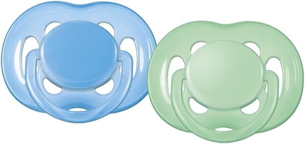 Пустушка силіконова Philips Avent Freeflow SCF178/24 ортодонтична дихаюча, 6-18 місяців, 2 шт