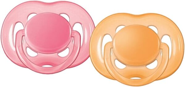 Пустушка силіконова Philips Avent Freeflow SCF178/24 ортодонтична дихаюча, 6-18 місяців, 2 шт