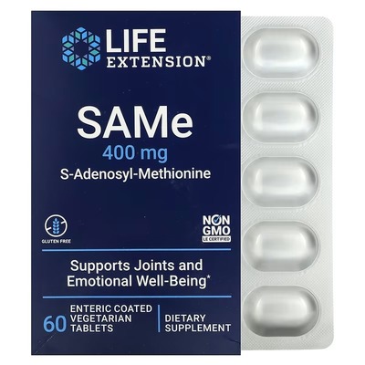 Дисульфат тозилат Life Extension S-Adenosyl-Methionine таблетки по 400 мг №60