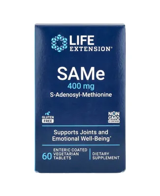 S-аденозилметіонін Life Extension S-Adenosyl-Methionine таблетки по 400 мг №60