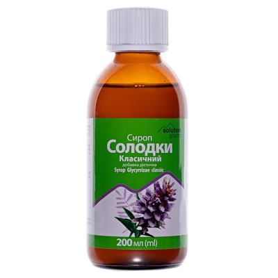Солодки корінь класичний Solution Pharm сироп по 200 мл у флак.