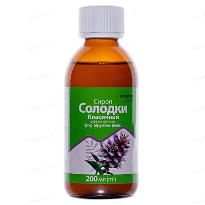 Солодки корінь класичний Solution Pharm сироп по 200 мл у флак.