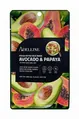 Детокс-маска для обличчя Adelline Fresh Detox Face Mask Avocado & Papaya з екстрактом авокадо та папайї, 20 г