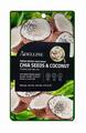 Детокс-маска для обличчя Adelline Fresh Detox Face Mask Chia Seeds & Coconut з екстрактом насіння чіа та кокосу, 20 г