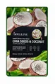 Детокс-маска для обличчя Adelline Fresh Detox Face Mask Chia Seeds & Coconut з екстрактом насіння чіа та кокосу, 20 г