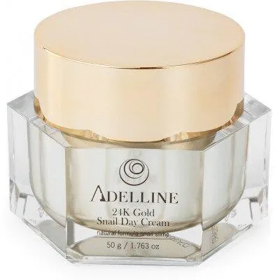 Крем для обличчя Adelline 24k Gold Snail денний з колоїдним золотом та муцином равлики, 50 мл