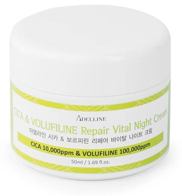 Крем для лица Adelline Cica Volufiline ночной с центеллой и волюфилином, 50 мл
