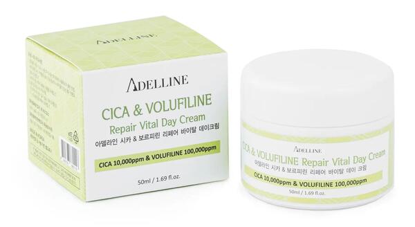 Крем для лица Adelline Cica Volufiline дневной с центеллой и волюфилином, 50 мл