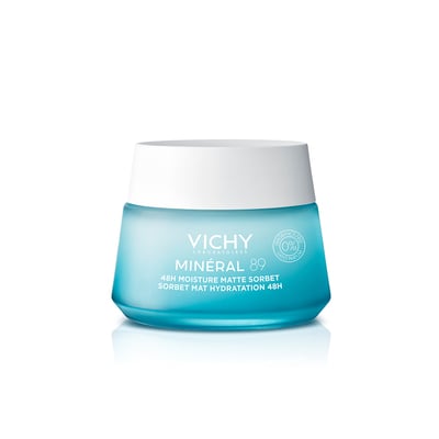 Гель-сорбет для обличчя Vichy Mineral 89 матувальний для жирної та комбінованої шкіри, зволоження 48 годин, 50 мл