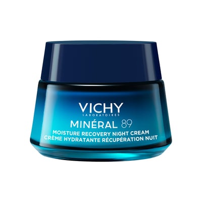 Крем для обличчя Vichy Mineral 89 нічний, відновлювальний, зволожувальний для всіх типів шкіри з чистим мелатоніном, 50 мл