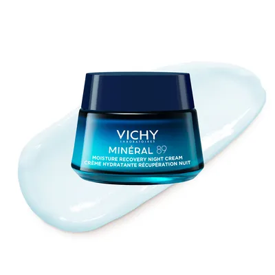 Крем для обличчя Vichy Mineral 89 нічний, відновлювальний, зволожувальний для всіх типів шкіри з чистим мелатоніном, 50 мл
