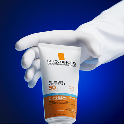 Молочко La Roche Posay Anthelios UVMune 400 SPF50+ сонцезахисне водостійке зволожувальне для дітей та дорослих, 150 мл