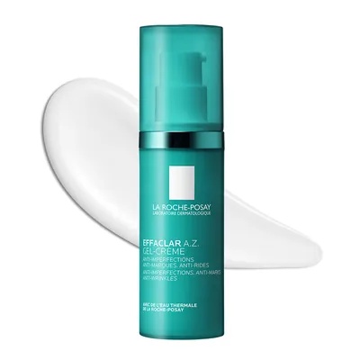 Гель-крем La Roche-Posay Effaclar A.Z. із комплексом трьох кислот для зменшення недоліків проблемної шкіри обличчя, 40 мл