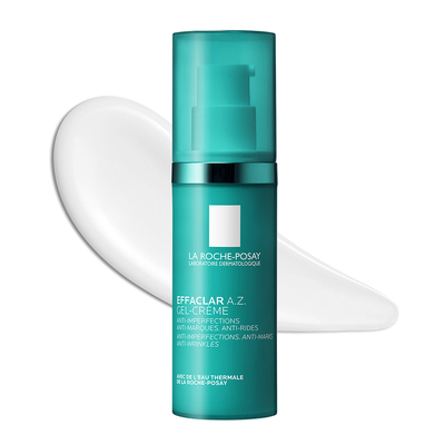 Гель-крем La Roche-Posay Effaclar A.Z. с комплексом трех кислот для уменьшения недостатков проблемной кожи лица, 40 мл