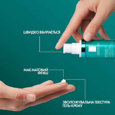 Гель-крем La Roche-Posay Effaclar A.Z. с комплексом трех кислот для уменьшения недостатков проблемной кожи лица, 40 мл