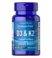 Вітамін D3 та K2 Puritan's Pride Vitamin D3 & K2, 60 капсул
