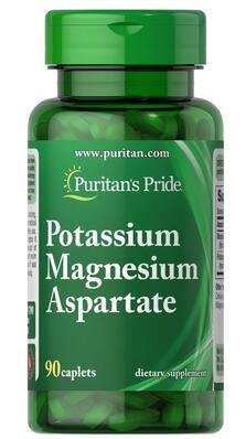 Калий Магний аспартат Puritan's Pride Potassium Magnesium Aspartate, 90 каплет