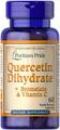 Кверцетин дигидрат + бромелайн с витамином C Puritan's Pride Quercetin dihydrate + Bromelain and Vitamin C, 60 капсул