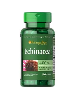 Ехінацея Puritan's Pride Echinacea 400 мг, 100 капсул