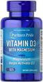 Витамин D3 с магнием Puritan's Pride Vitamin D3 with Magnesium, 60 таблеток