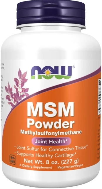 Метілсульфонілметан MSM NOW порошок, 227 г
