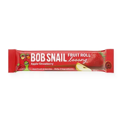 Цукерки Bob Snail Fruit Roll Looong яблуко-полуниця, 15 г